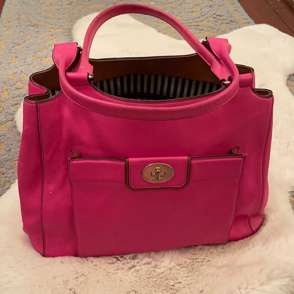kate spade Hot Pink Leather Shoulder Bag